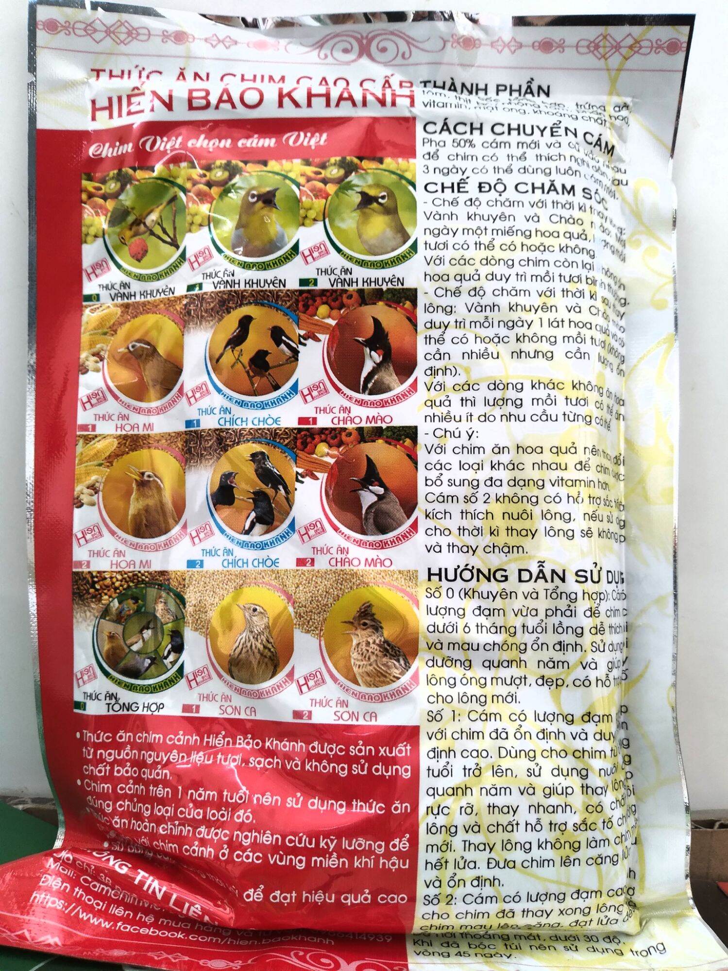 Cám họa mi Hiển Bảo Khánh số 2
