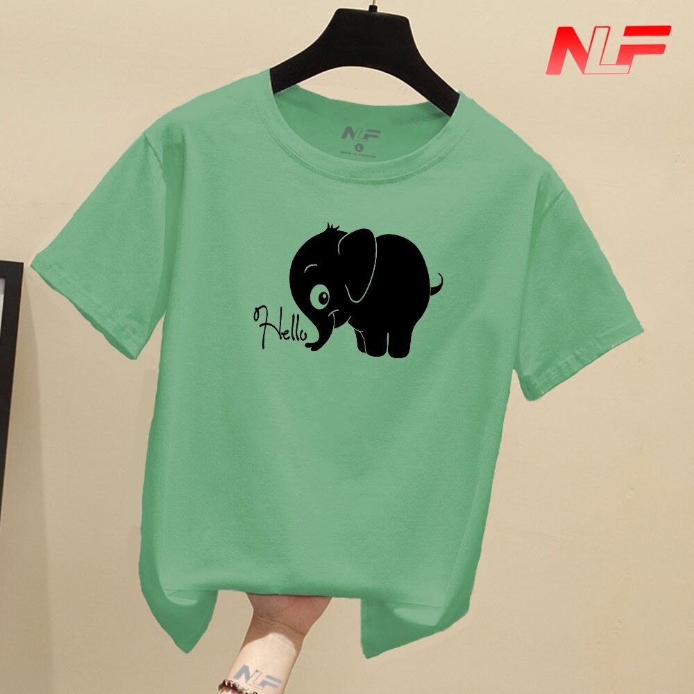 Áo Thun Nữ Tay Ngắn Form Rộng Con Voi AT-075 - NLF - Dễ Phối Trang Phục