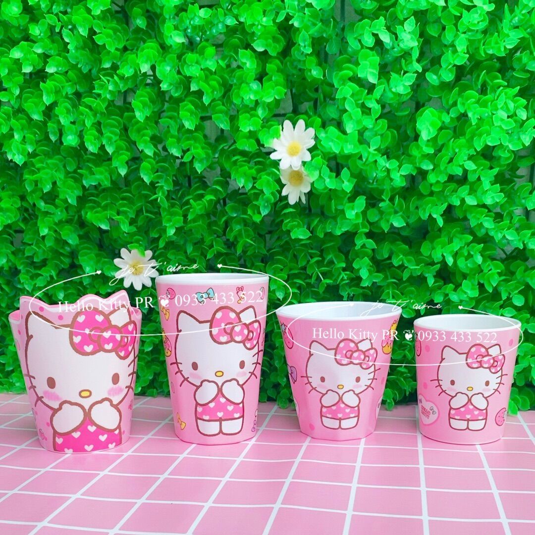 Ly cốc dung tích 200ml, 300ml, 480ml, 550ml hello kitty