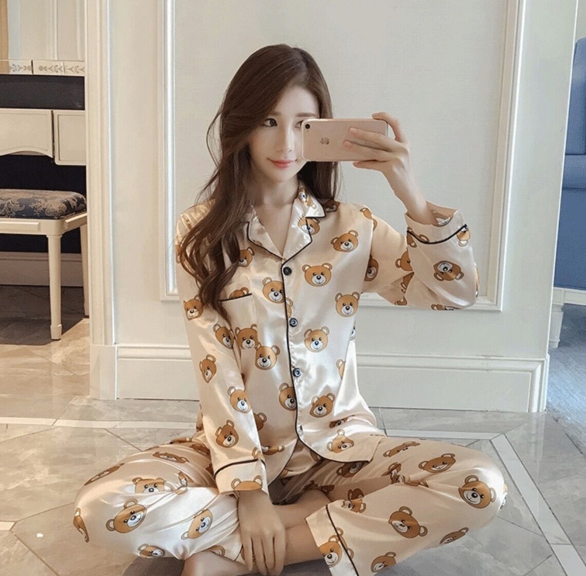 SET BỘ  NGỦ PIZAMA  PHI LỤA - Y56