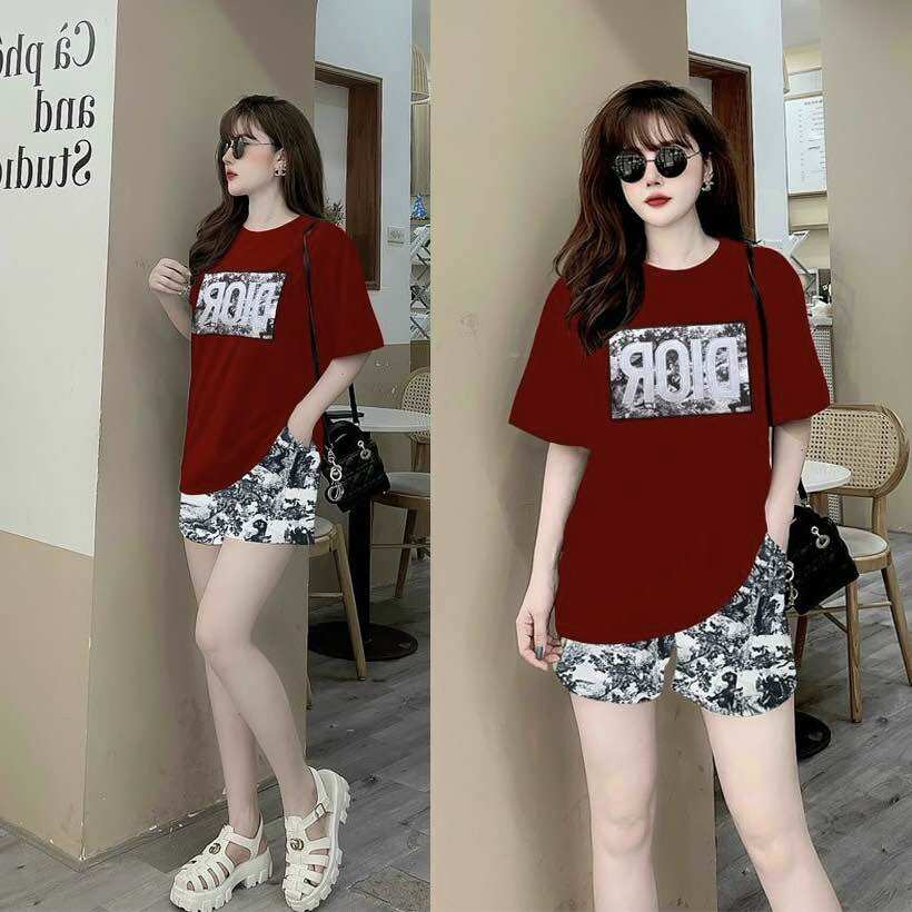 SÉT BỘ SHORT COTTON PHỐI 3D THÊU LOGO CAO CẤP