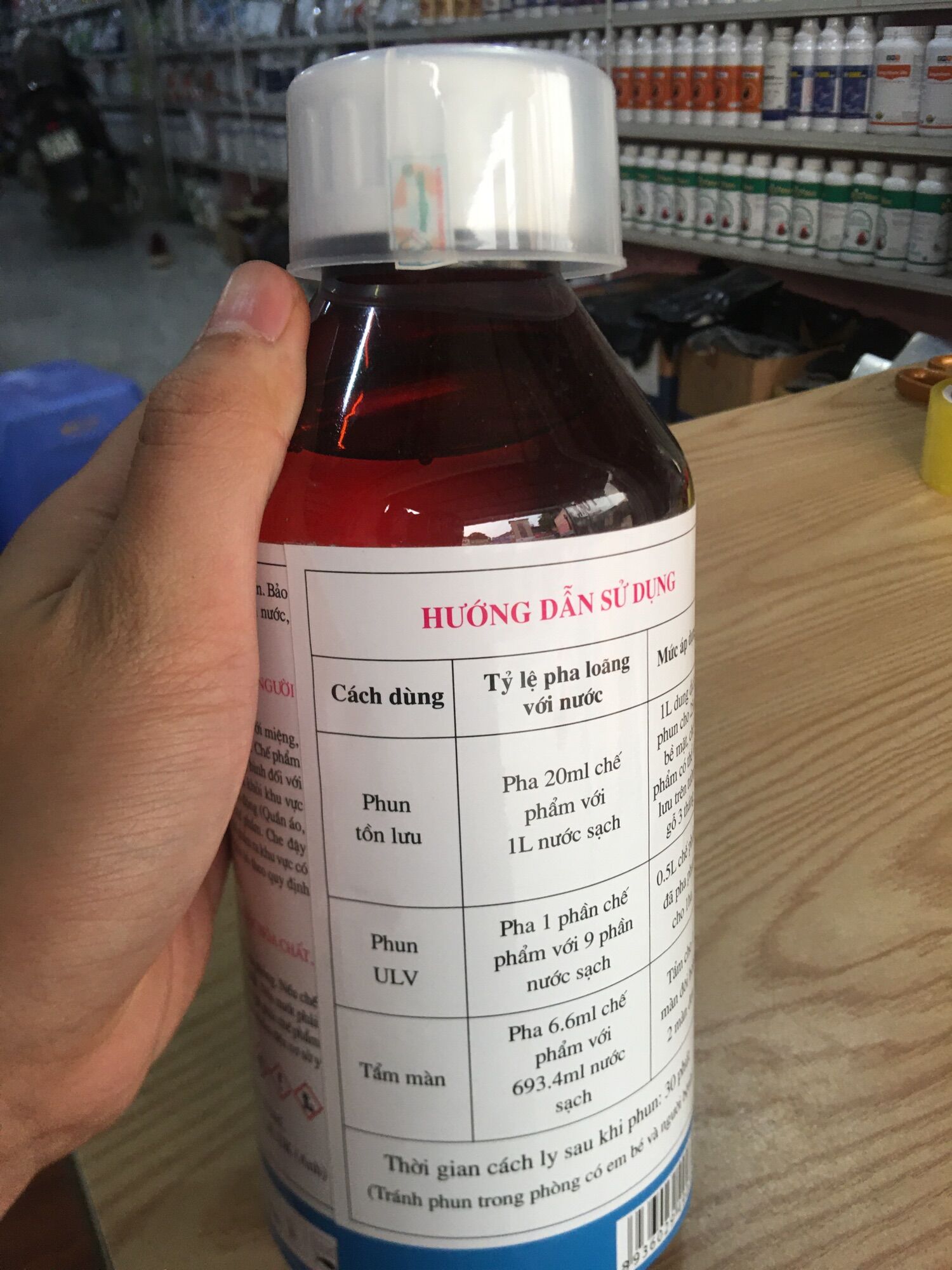 THUỐC DIỆT MUỖI PERMETHRIN 50EC [Chai 1000ML] MAP