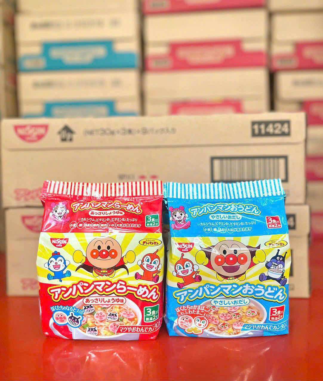 Mì ăn liền nissin anpanman cho bé từ 1 tuổi nhật bản