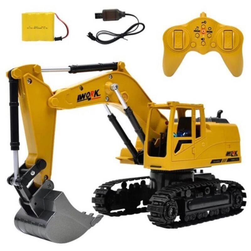 Đồ chơi xe cẩu điều khiển gàu sắt 6-8 kinh