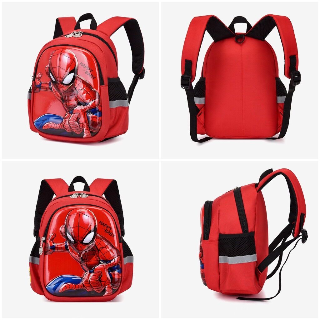 BA LÔ MẪU GIÁO SIÊU NHÂN NHỆN ĐỎ 28cm