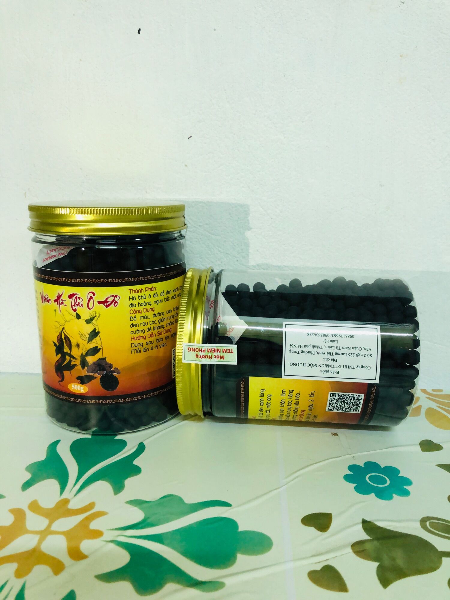 2 Hộp Viên Hà Thủ Ô Mật Ong (1kg)