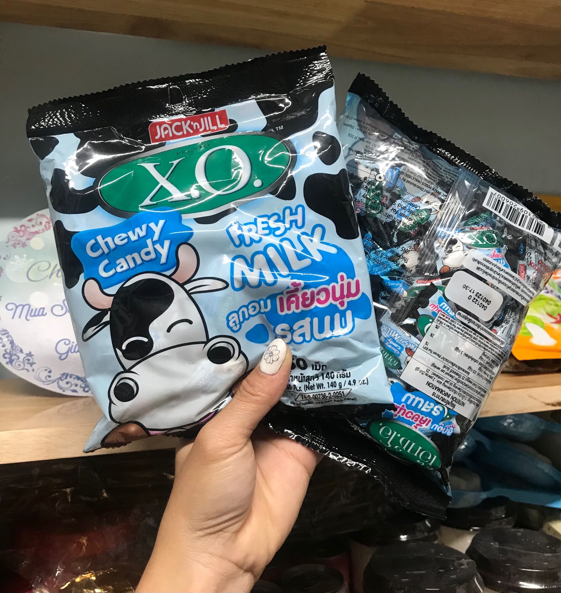 Kẹo sữa bò XO Thái Lan ( 1 Gói 140g 50 Viên)