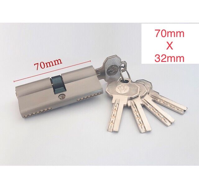 Tim khoá tay gạt 70mmX32mm lõi đồng