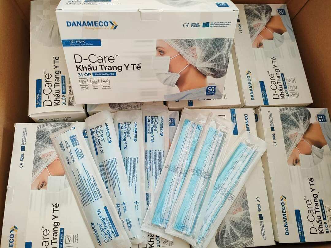 Khẩu trang tiệt trùng danameco hộp 50 cái