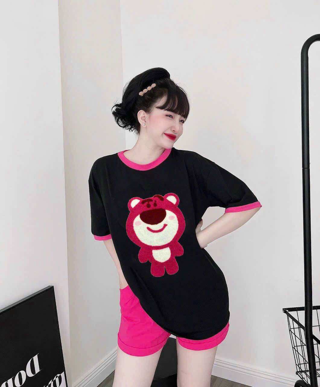 Sét bộ short cotton lo go nhập cao cấp