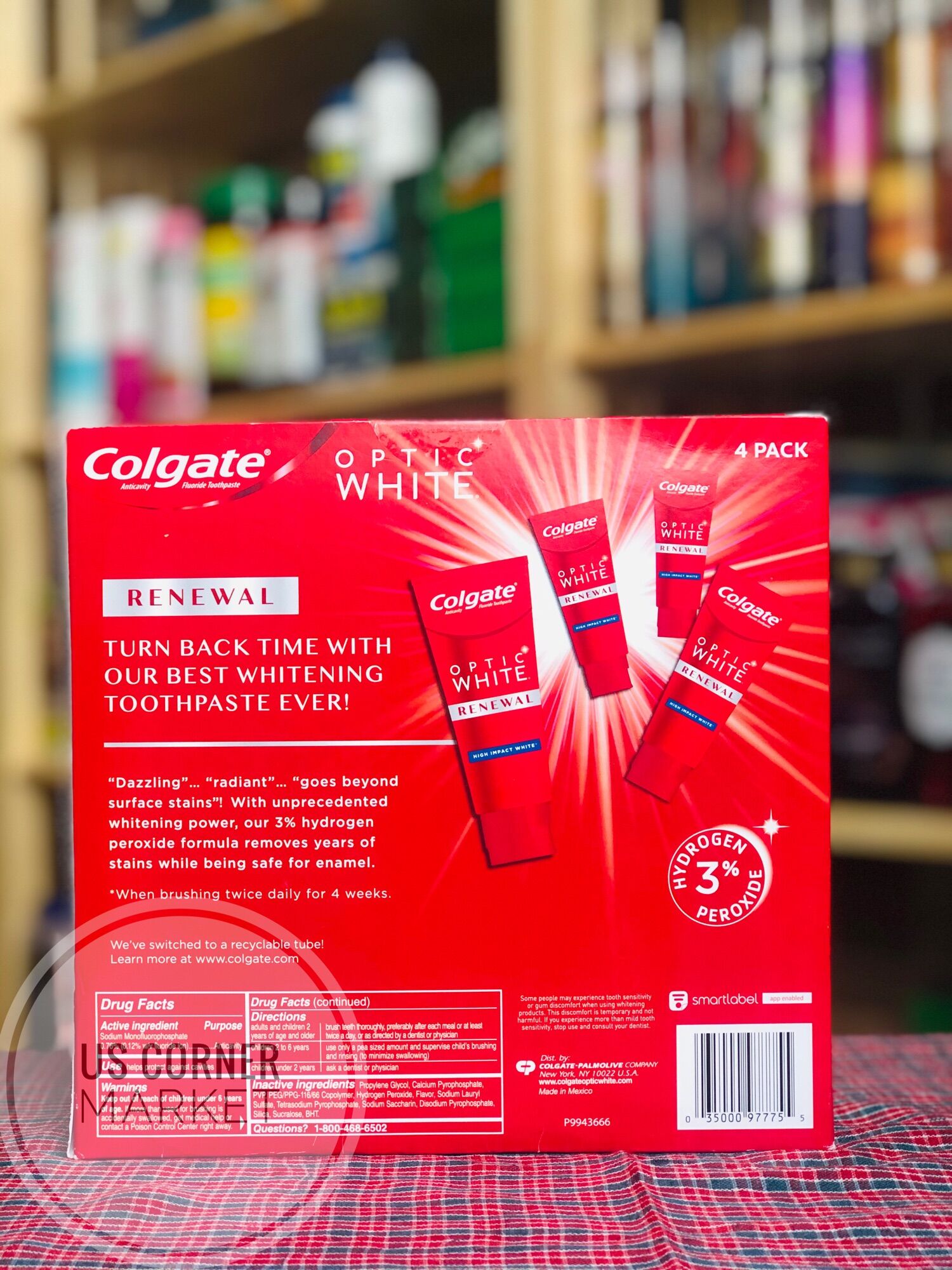 [HCM][HÀNG MỸ] Kem đánh răng Colgate Optic White Renewal (1 tuýp 116g) - Hàng Mới
