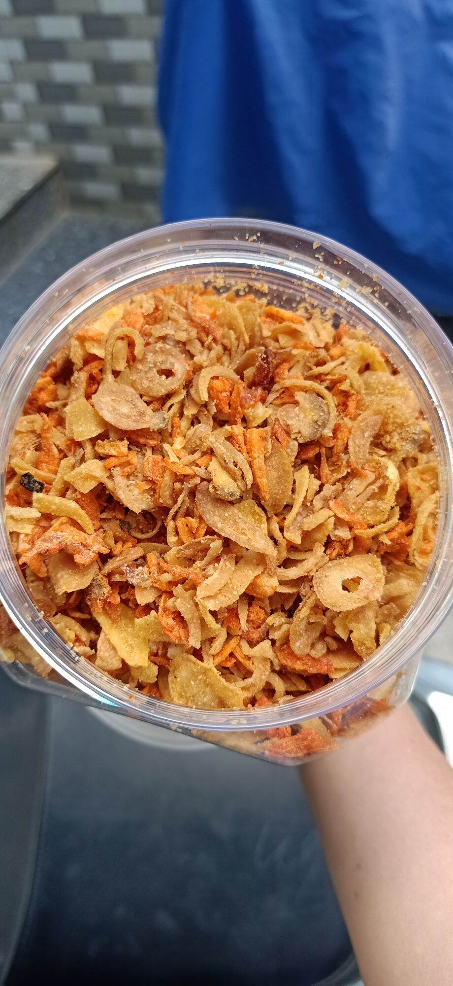 Hủ 500gr muối tép hành phi ngon