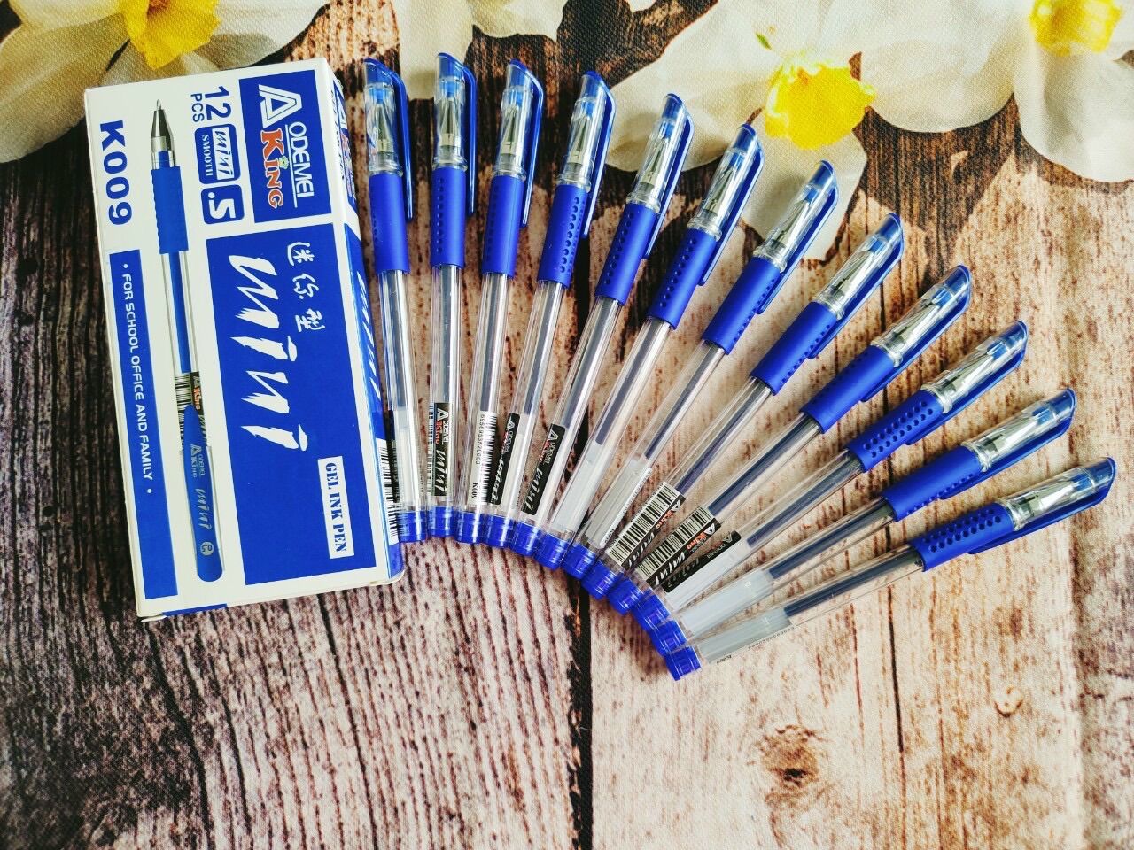 Bút gel mini (hộp 12 cây) mực tím/xanh/đỏ/đen