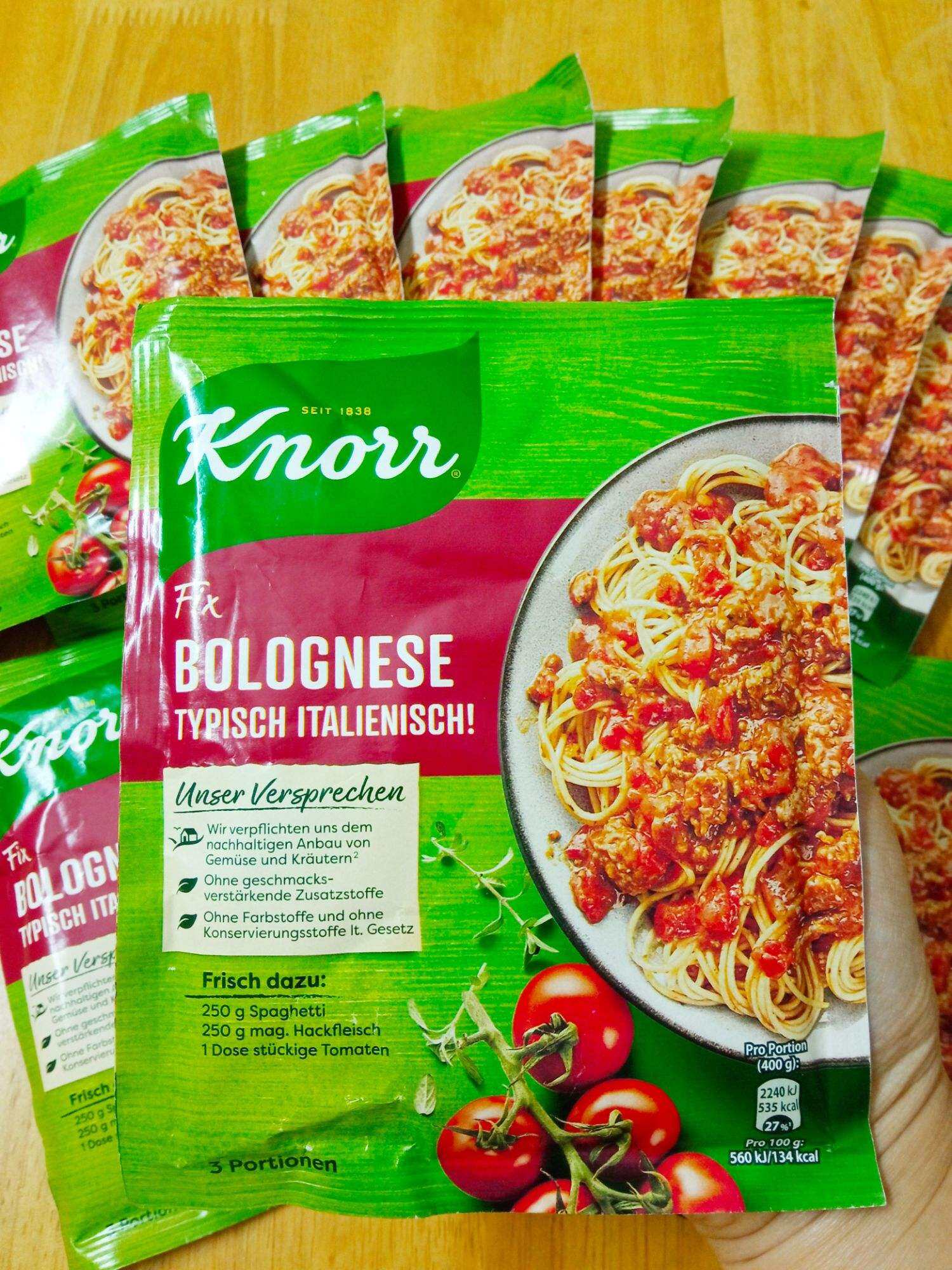 Gia vị sốt mì Ý Spaghetti Bolognese (sốt thịt băm) Knorr Fix 42g