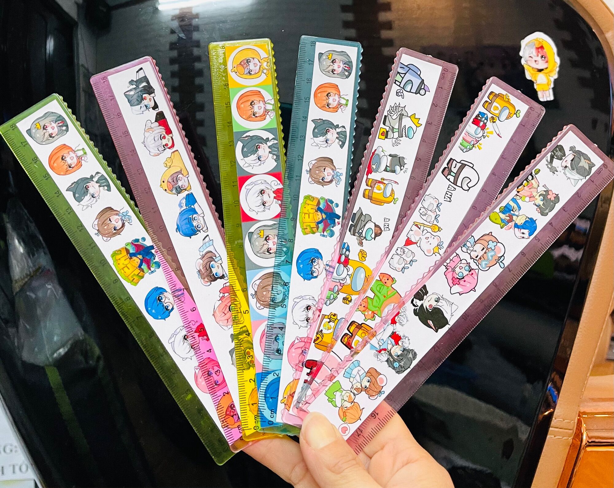 Set 2 thước kẻ Hero team Among us 18cm