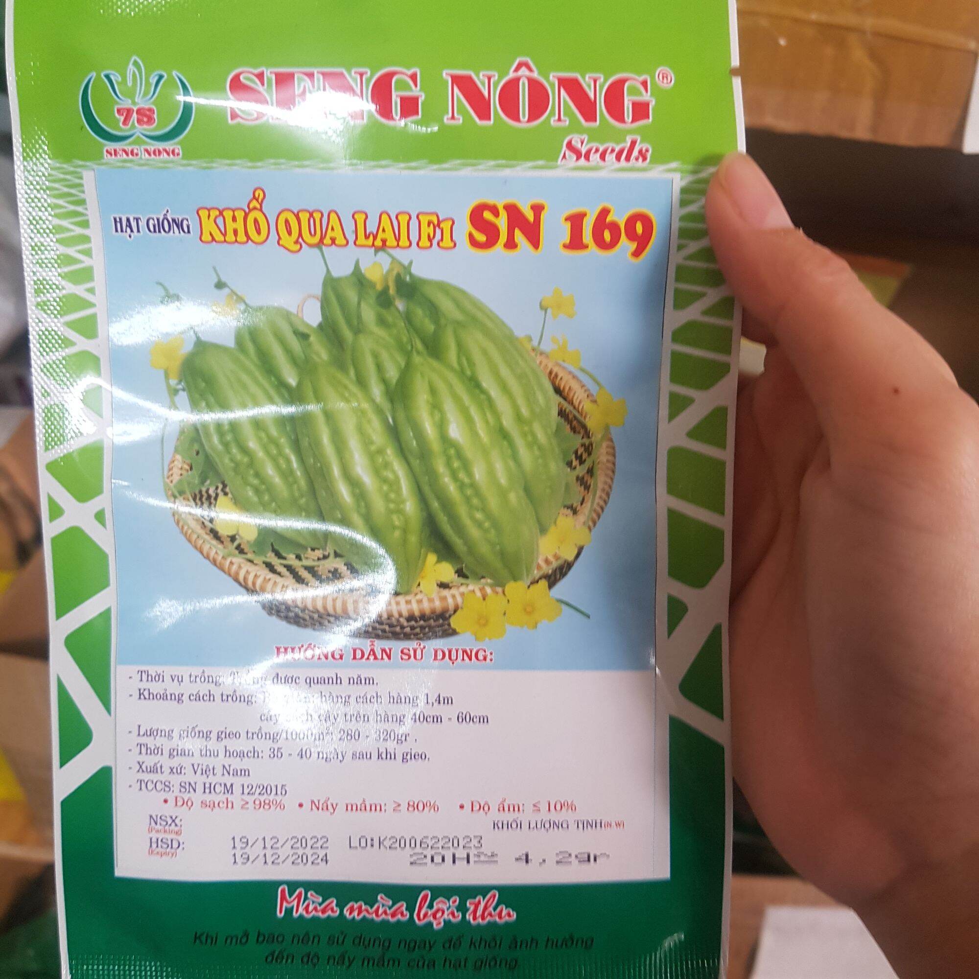 hạt giống khổ qua trái ngắn SN(20Hạt)
