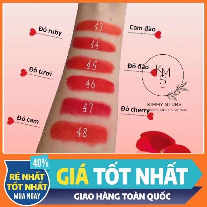 SON MISS ROSE 3d lì mềm mịn kèm son dưỡng ( Missrose )