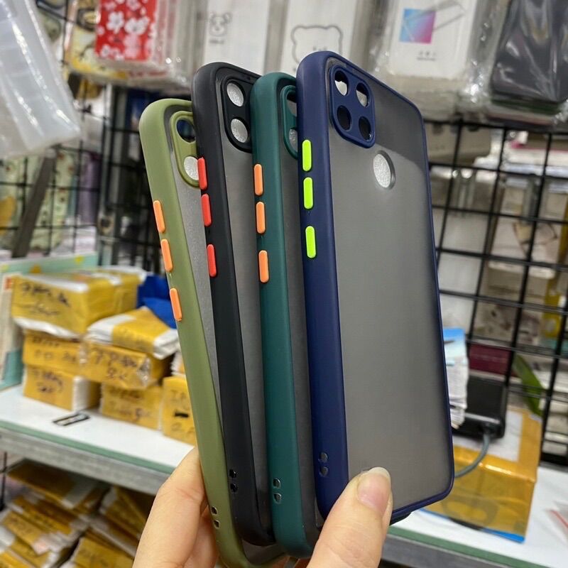 Ốp lưng Realme C25Y/ C21Y lưng nhám viền dẻo màu bảo vệ Camera