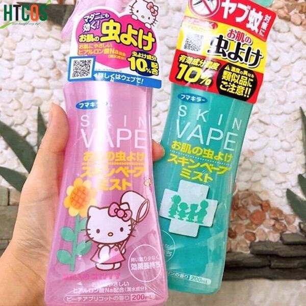 Xịt chống muỗi và côn trùng SKIN VAPE 200ML ngăn ngừa muỗi và côn trùng đốt
