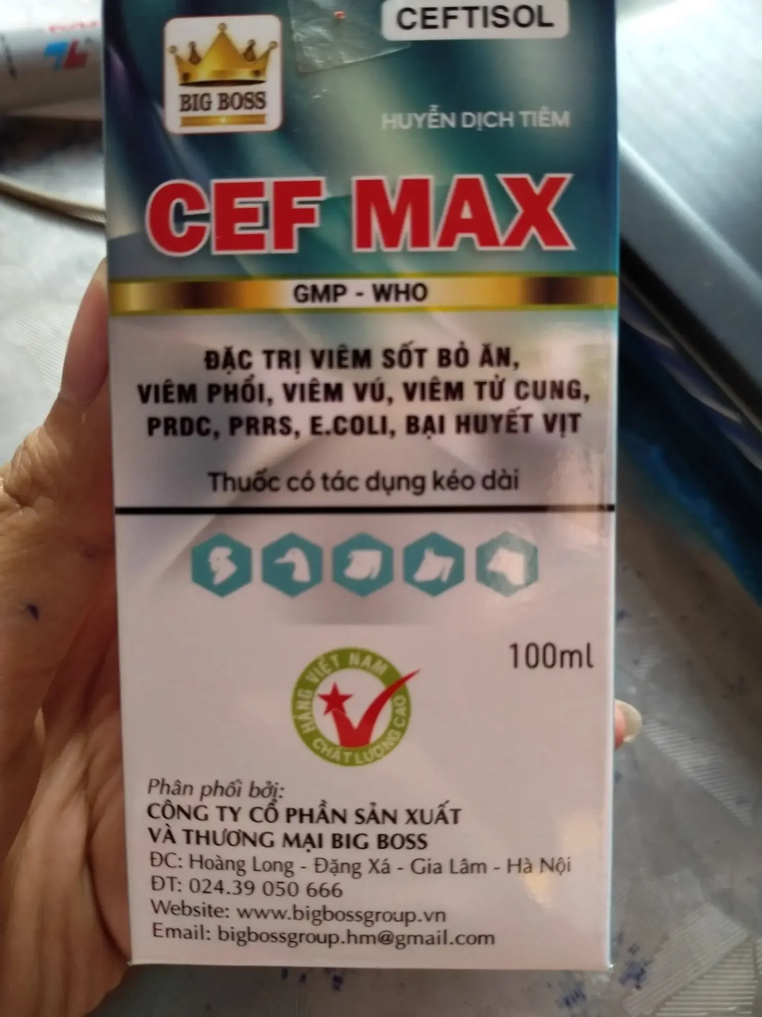 cef max 100ml - các loại viêm nhiễm