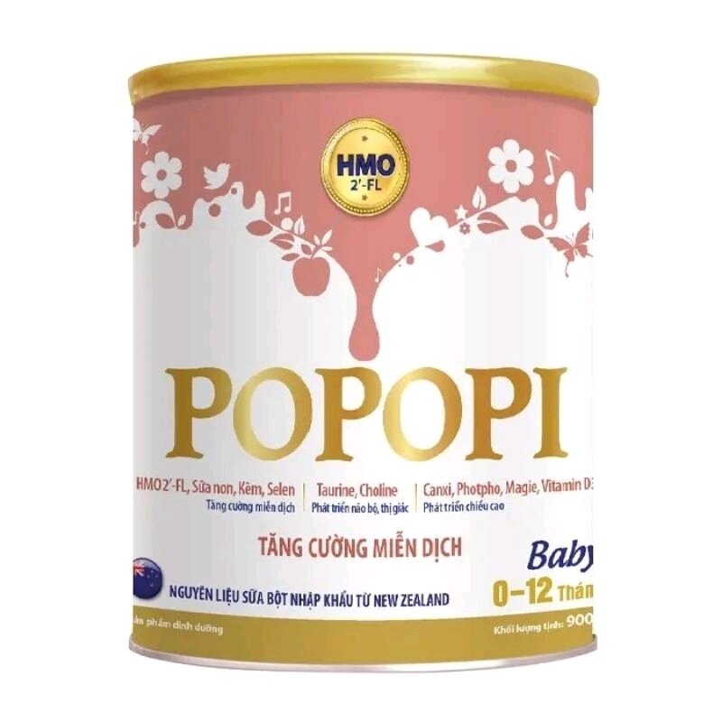 Sữa bột POPOPI BABY cho bé 0-12 tháng tuổi