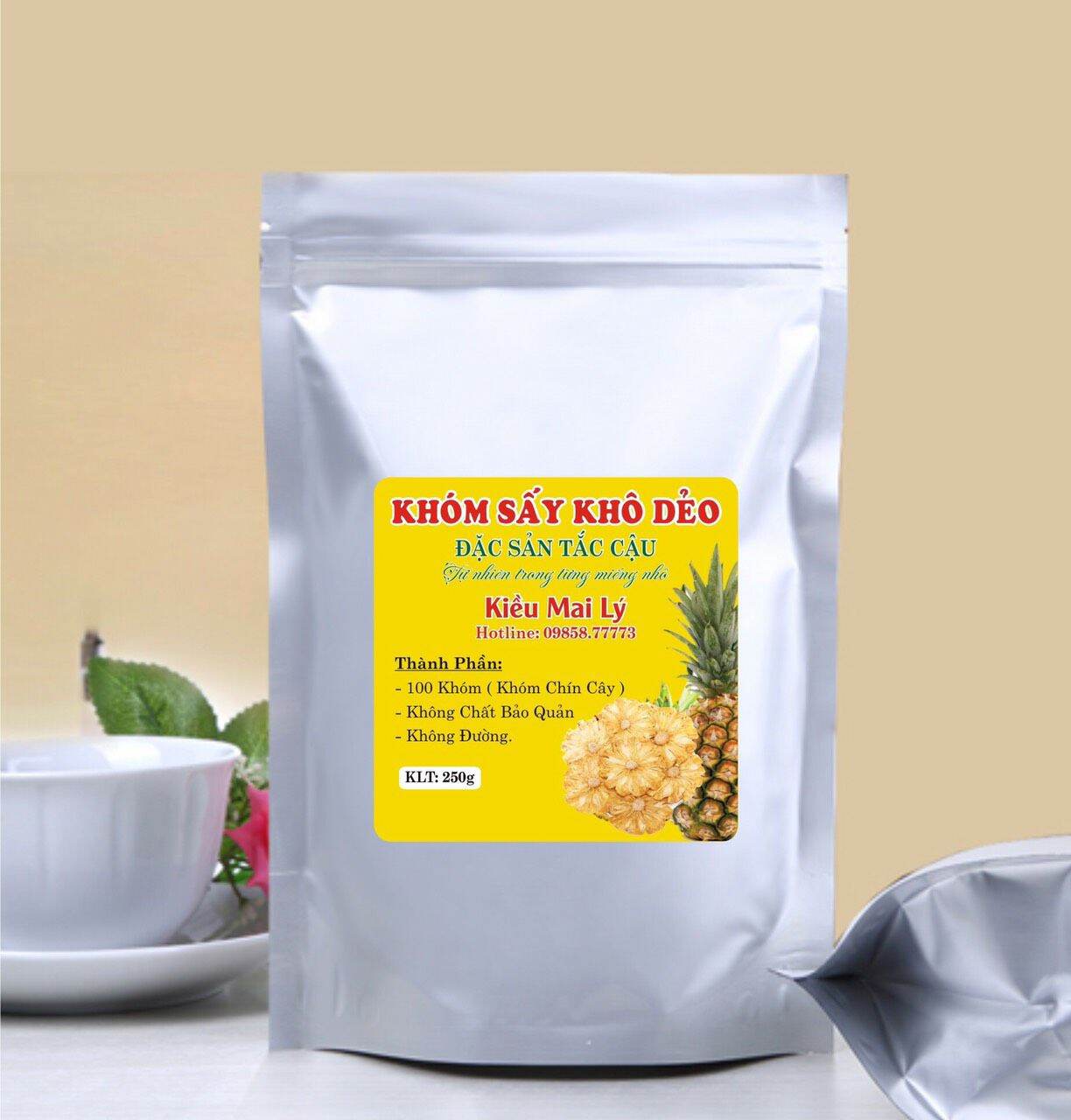 2 túi Khóm Sấy Dẻo Tắc Cậu. Hàng chính gốc Tắc Cậu, hàng xuất khẩu.