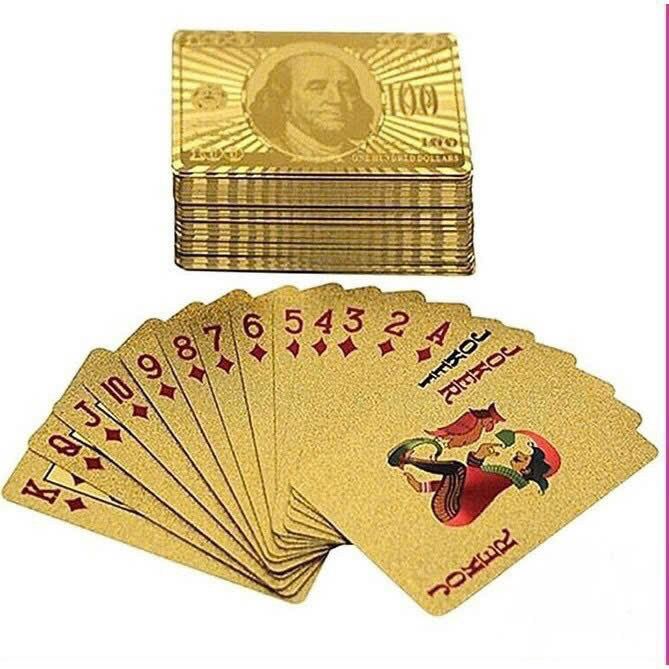 Bộ bài tây mạ vàng cao cấp 52 lá