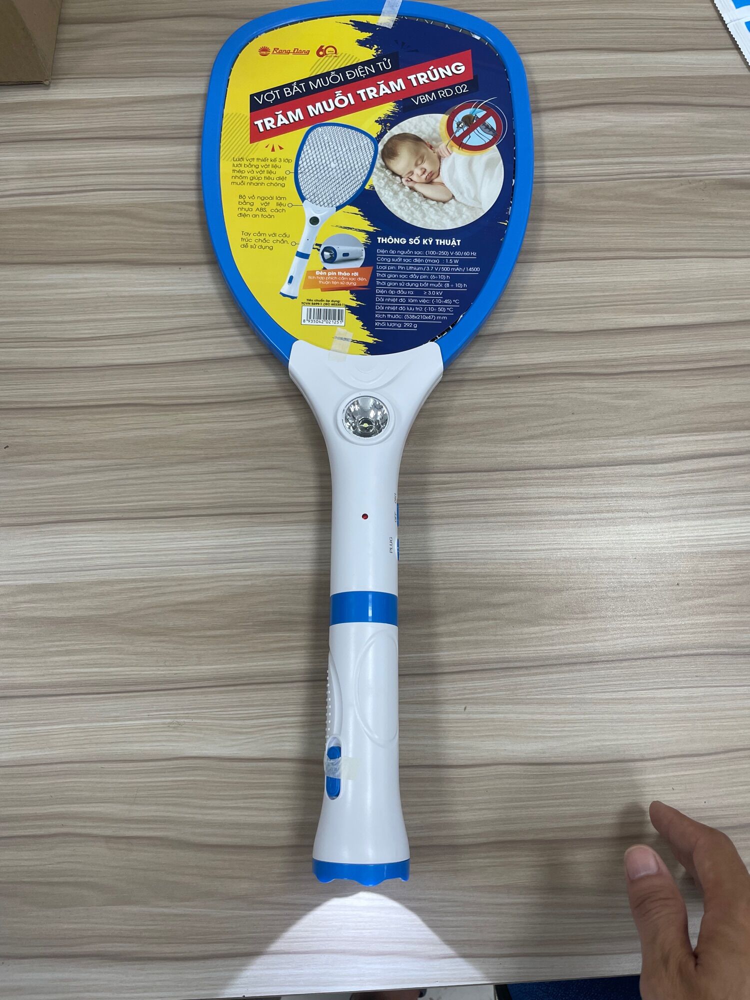 Vợt bắt muỗi rạng đông RD02