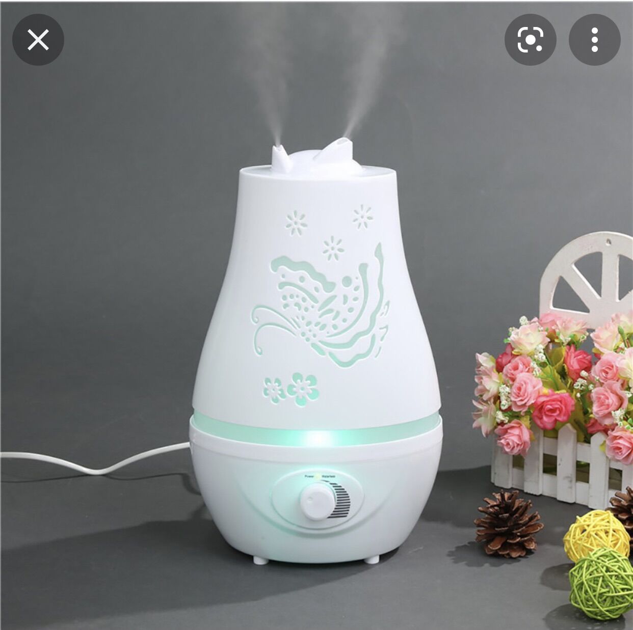 Máy Xông Tinh Dầu Hồ Điệp Đáy Tròn 2200ml