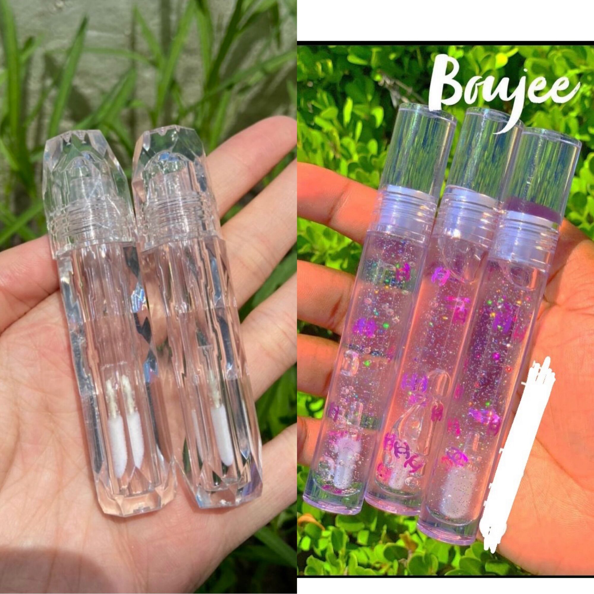 Vỏ son kem trong suốt_ vỏ son handmade