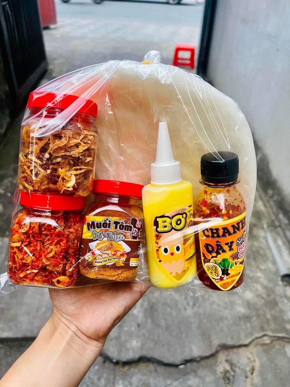 Set bánh tráng phơi sương combo vip
