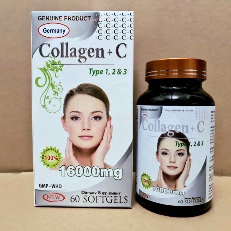 Đẹp da sáng da collagen + c lọ 60 viên