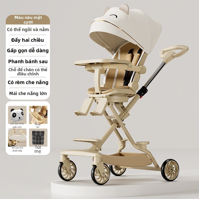 High View Lightweight Foldable Sit-Lie-Swivel Stroller - 8