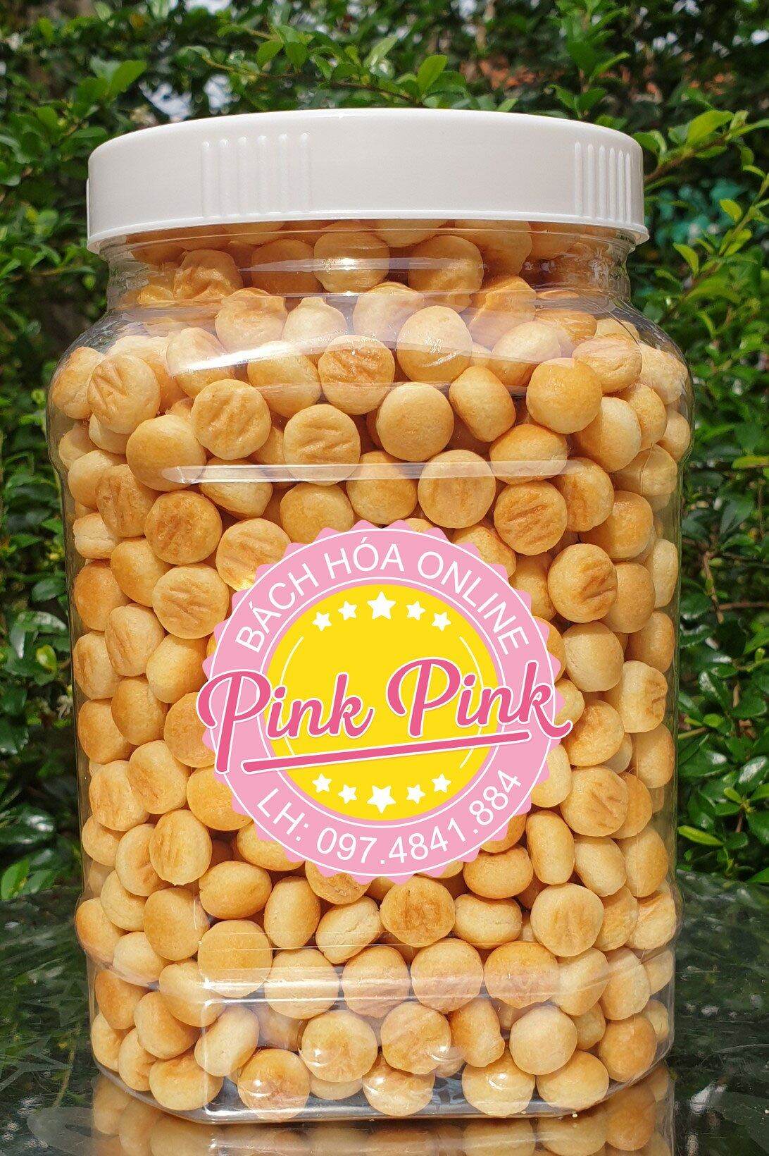 Bánh hạt ngọc thơm ngon hủ 400g- bánh quy mặn giòn ngon - đồ ăn vặt