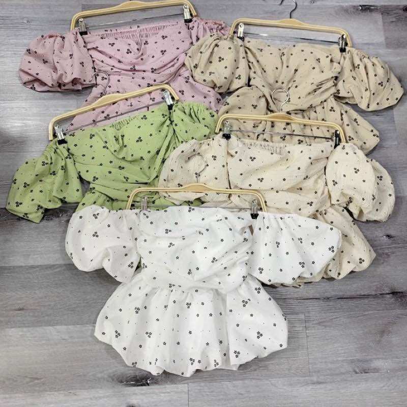 ÁO KIỂU PEPLUM HOA NHÍ CÚP BÍ CH5