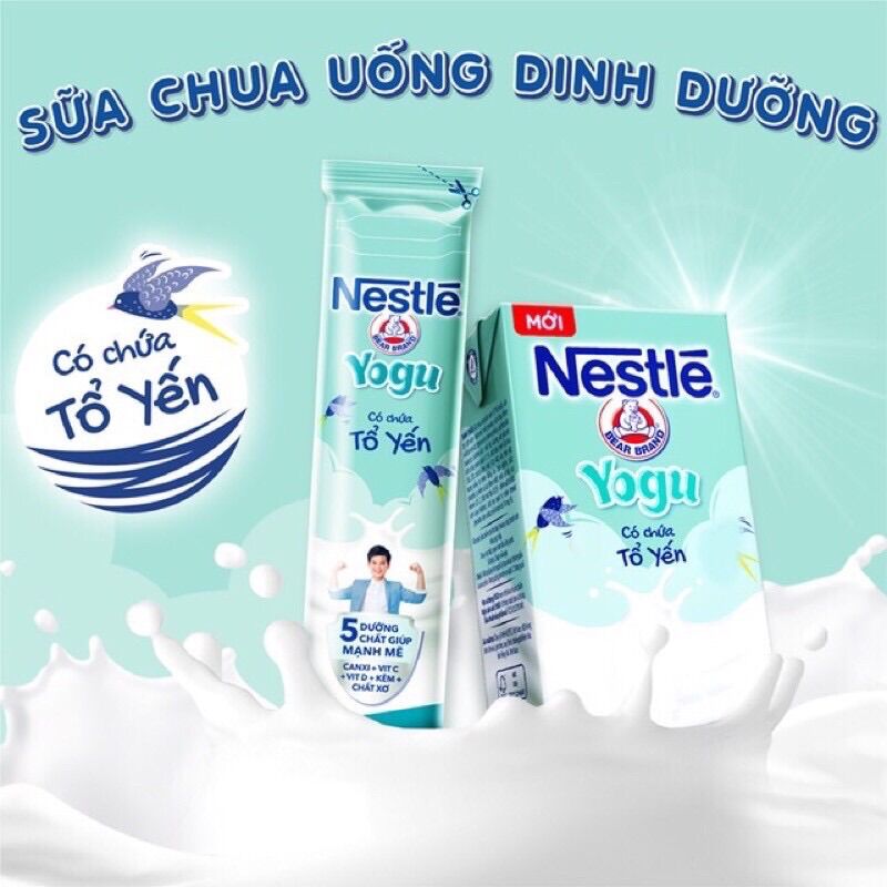 Thùng sữa chua uống dinh dưỡng nestle Yogu