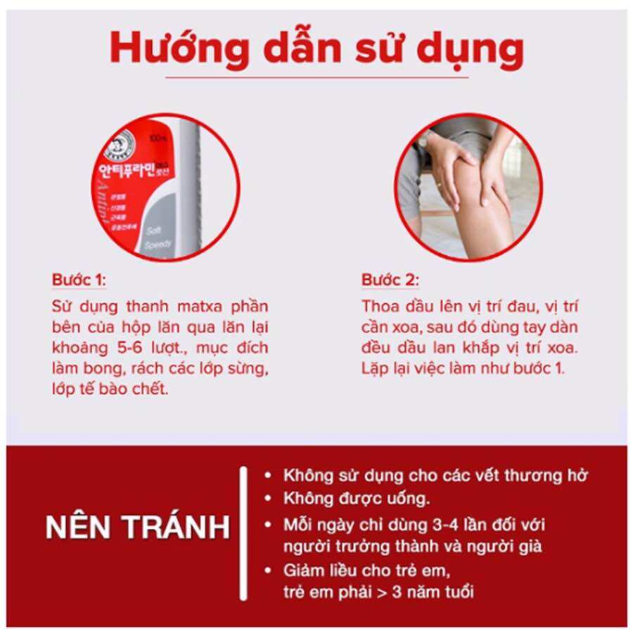 [CHÍNH HÃNG] Dầu nóng Antiphlamine Hàn Quốc 100ml