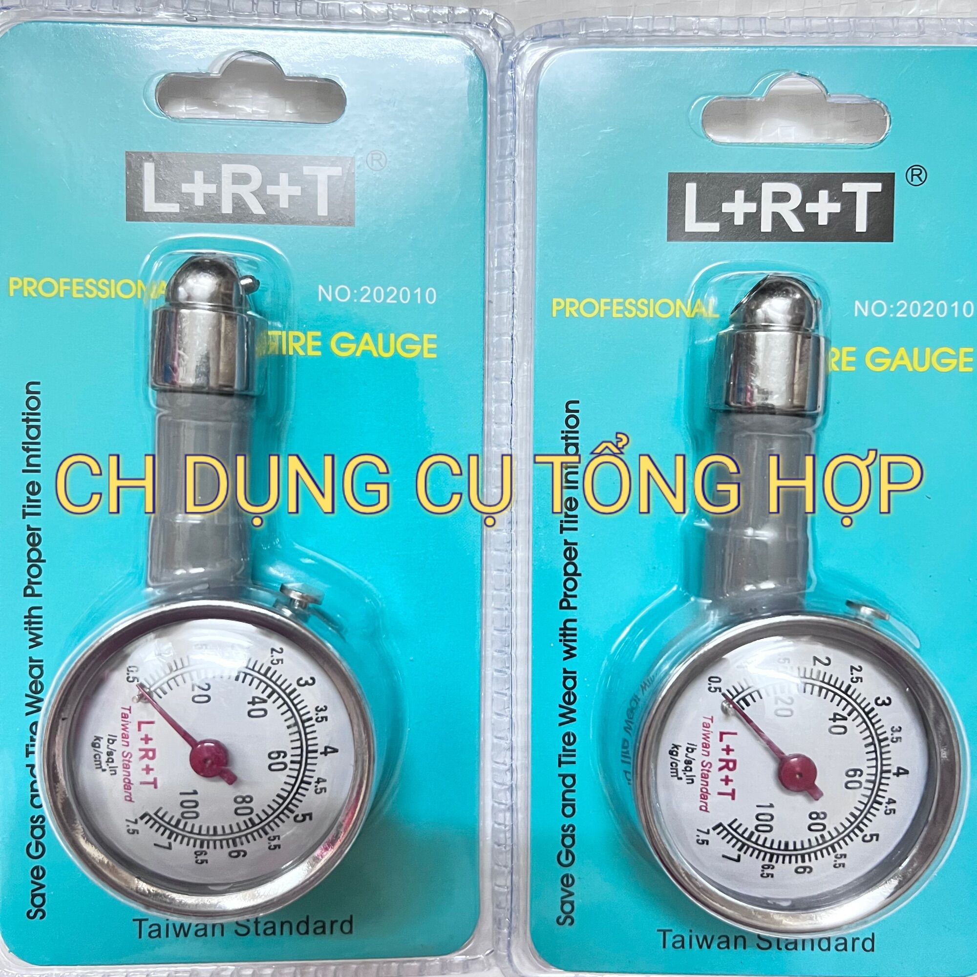 Dụng cụ đo áp suất lốp xe l+r+t