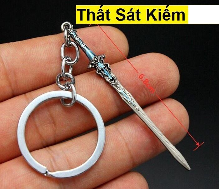 Móc khóa thất sát kiếm 6cm