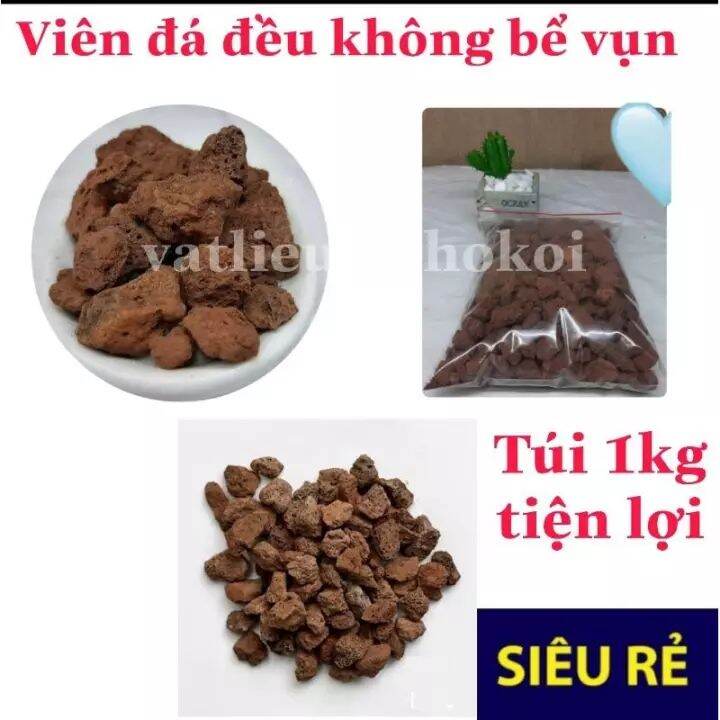 Nham thạch đỏ 5kg size 2-3cm, đá nham thạch