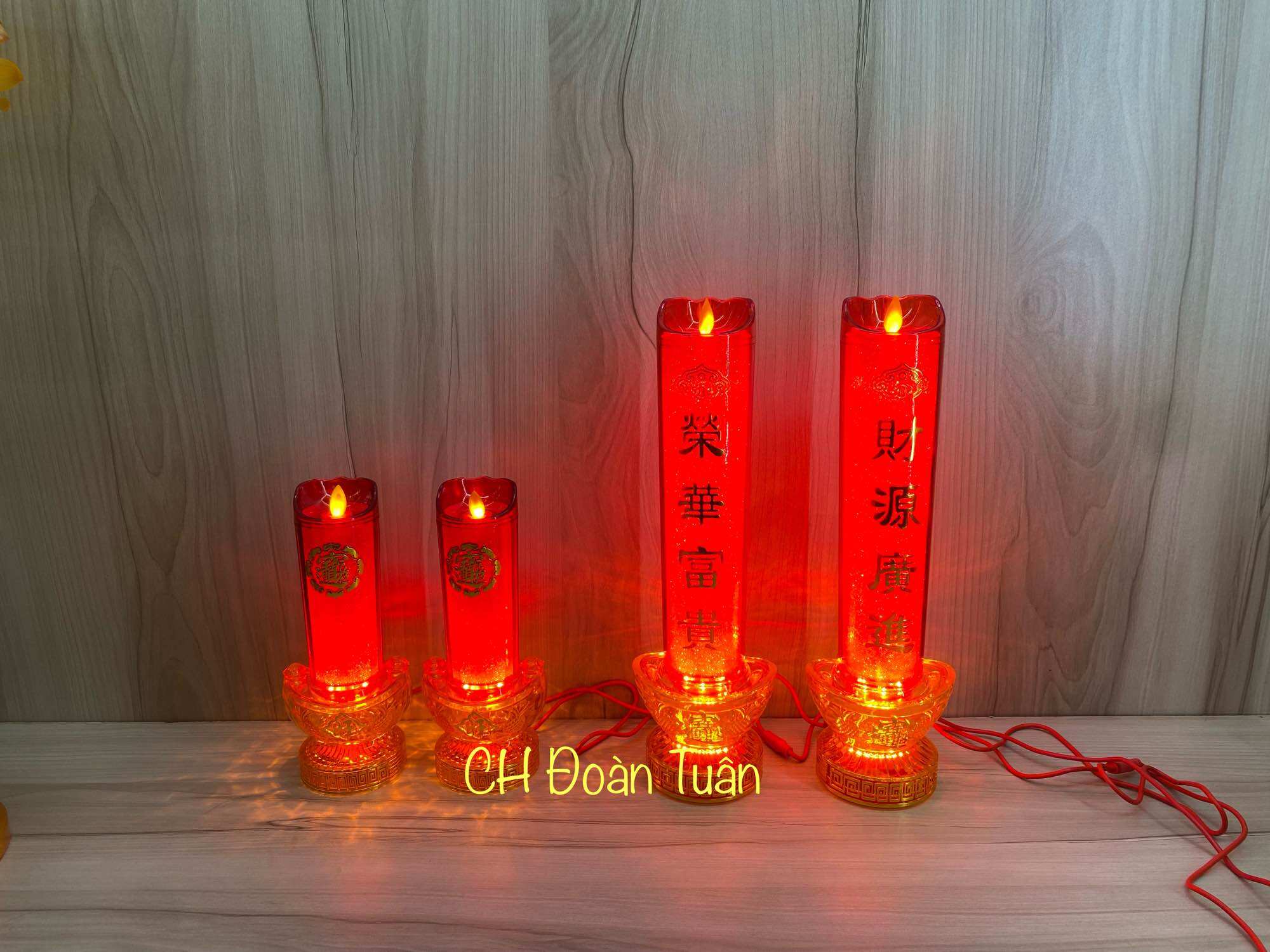 MỘT ĐÔI ĐÈN NẾN ĐIỆN TỬ-ĐÈN CẦY ĐIỆN TỬ 23cm & 36cm