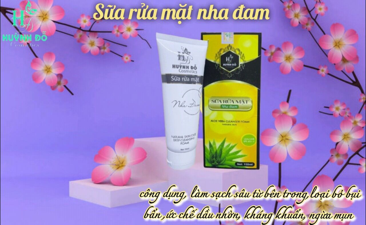 sữa rửa mặt nha đam huỳnh đỗ (2 chai 240k)