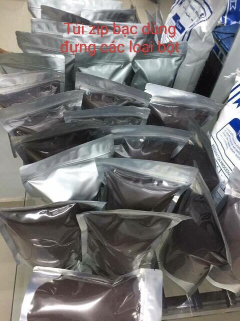 1kg túi zip bạc loại 1 đáy đứng.
