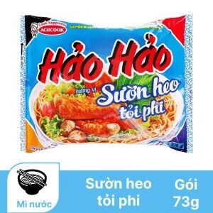 Mì hảo hảo sườn heo tỏi phi 73g thùng 30 gói