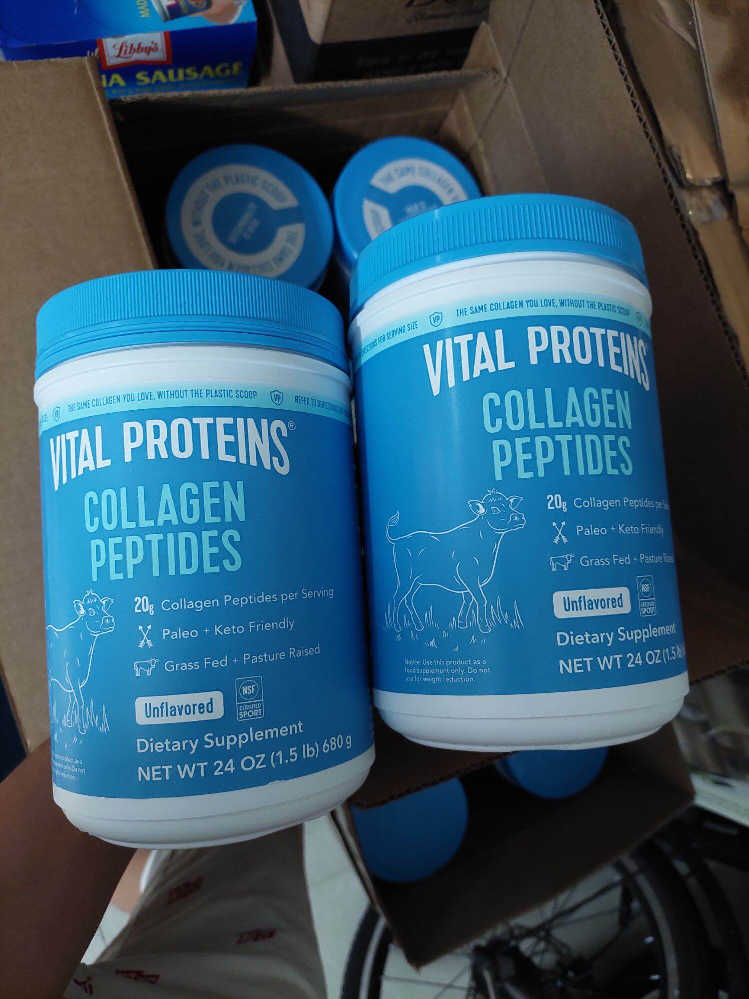 BỘT COLLAGEN VITAL PROTEINS COLLAGEN PEPTIDES UNFLAVORED 680G