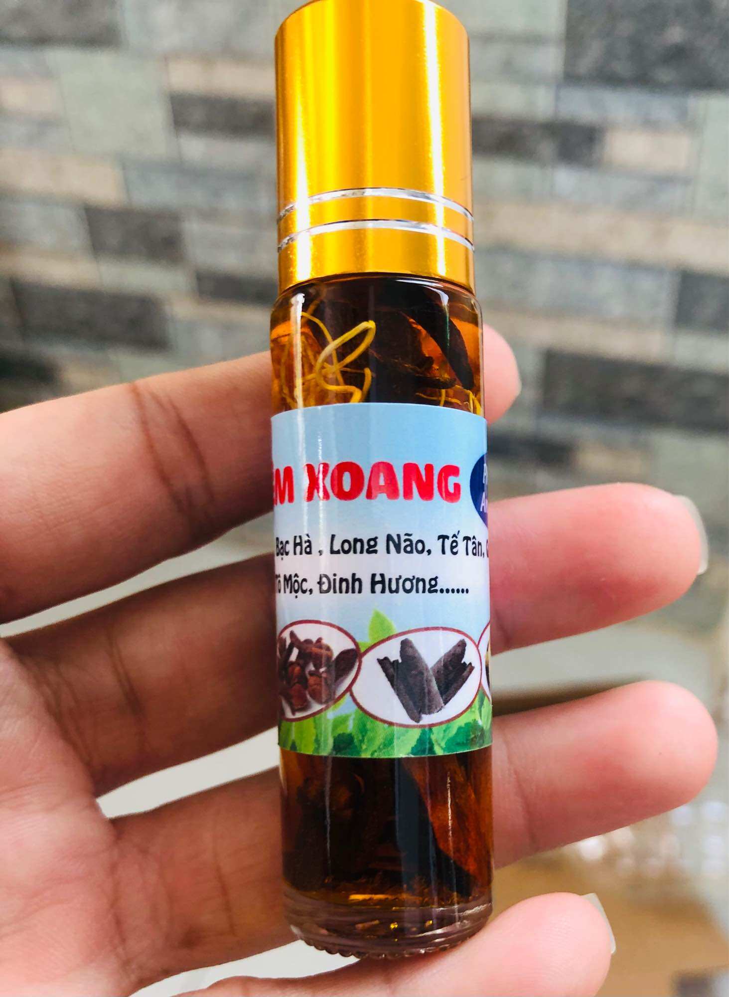 Dầu viêm xoang vàng chai 10ml (rễ thuốc)