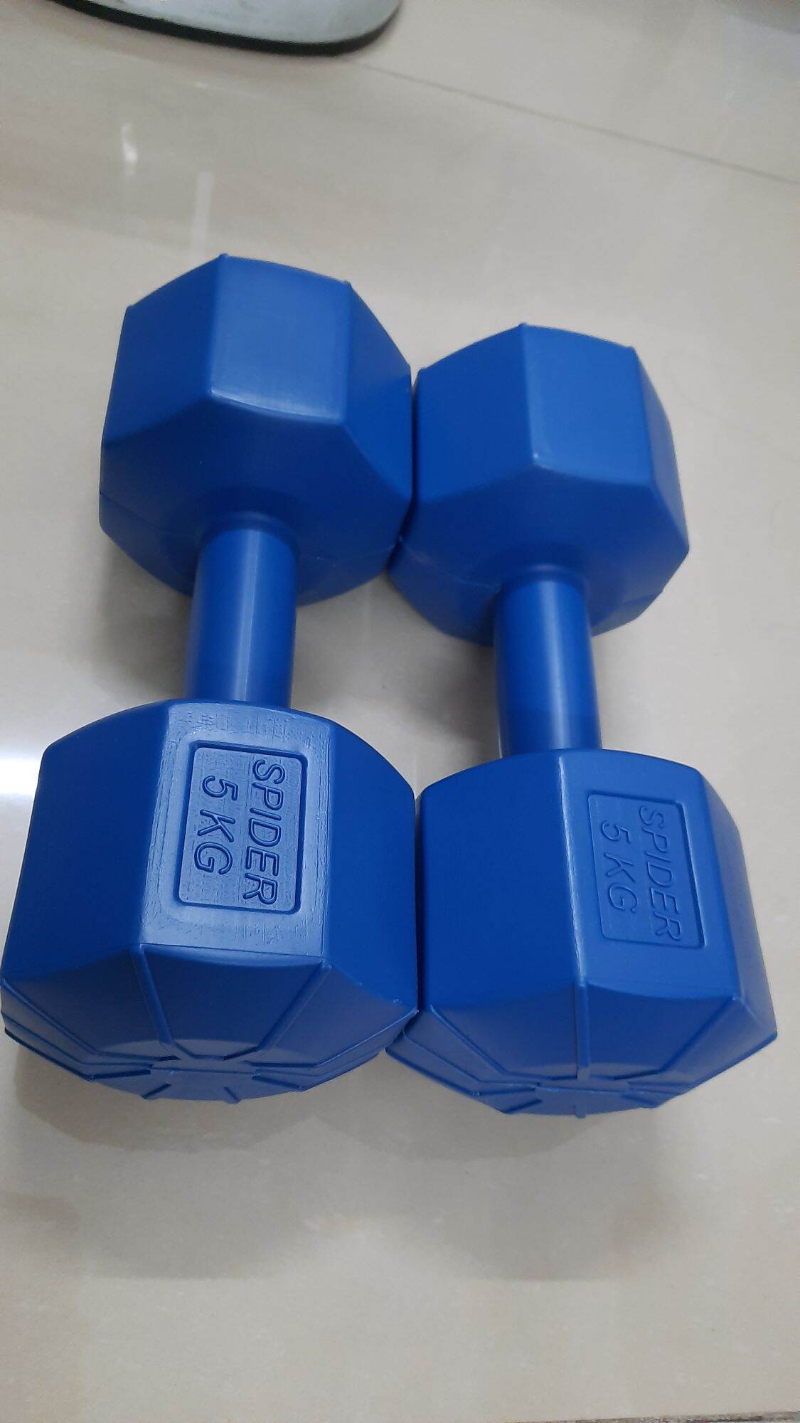 TẠ NHỰA 5KG HÌNH BÁT GIÁC ( NHỒI SẴN)