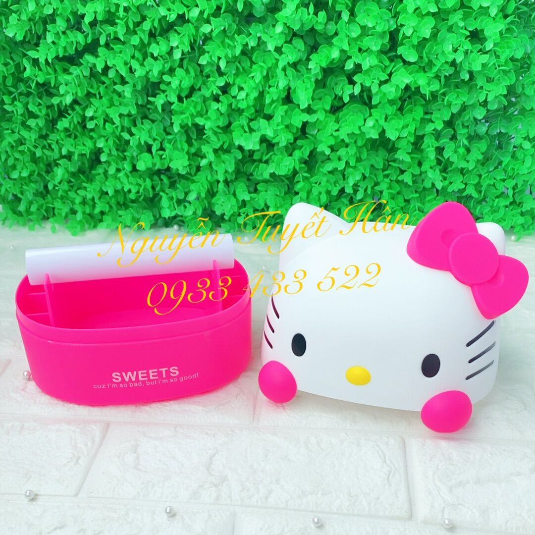 Hộp đựng khăn giấy cuộn Hello Kitty