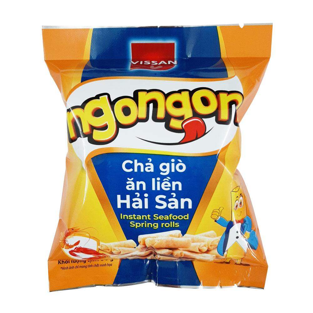 Combo 2 bịch chả giò ăn liền ngon ngon hải sản vissan 50g