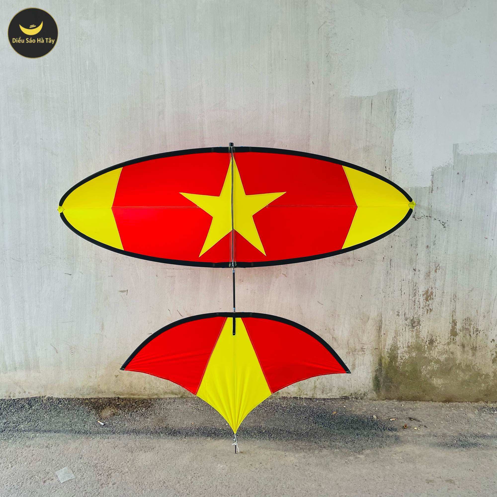 [Áo Diều] lắp ghép cờ đỏ sao vàng